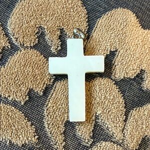 Classic White Cross Necklace